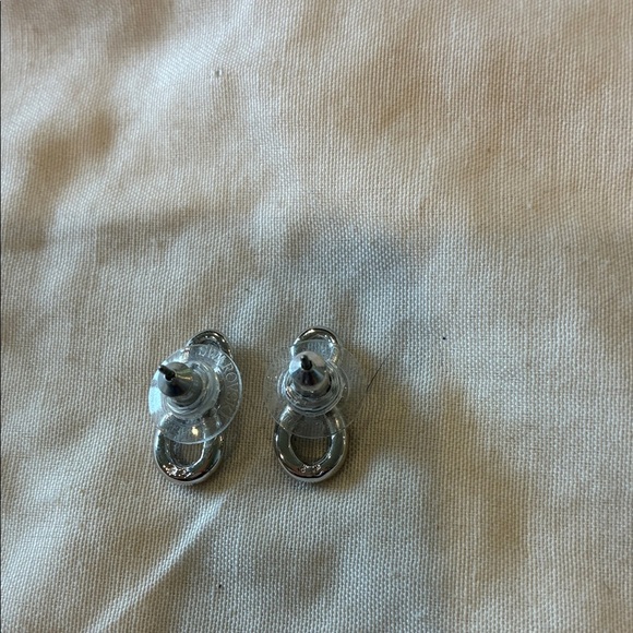 Swarovski Silver Infinity Earrings - Picture 2 of 2